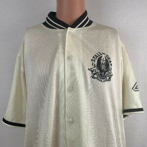 Stall And Dean Basketball Warm Up Jacket Mens Size XL White Tear Away